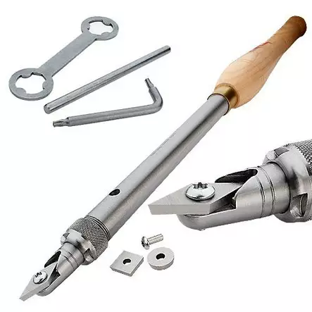 Turnmaster HSS puukahvalla + 3 kärkeä - Vaihtoterätaltat - RSTM-HT123 - 1