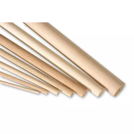Pyörötanko, pyökki, 10 x 498 mm, 2 kpl - Kynä- ym aihiot - 505778 - 1